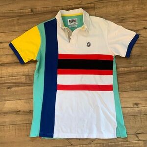 Billionaire Boys Club Shirt Men's Medium Multicolor BB Keystone SS Polo Preppy